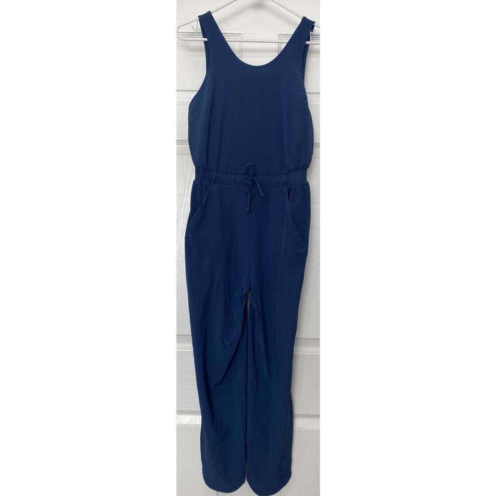 All in Motion Women's Stretch Woven Jumpsuit - Made for Travel and LIFE Blue XXL